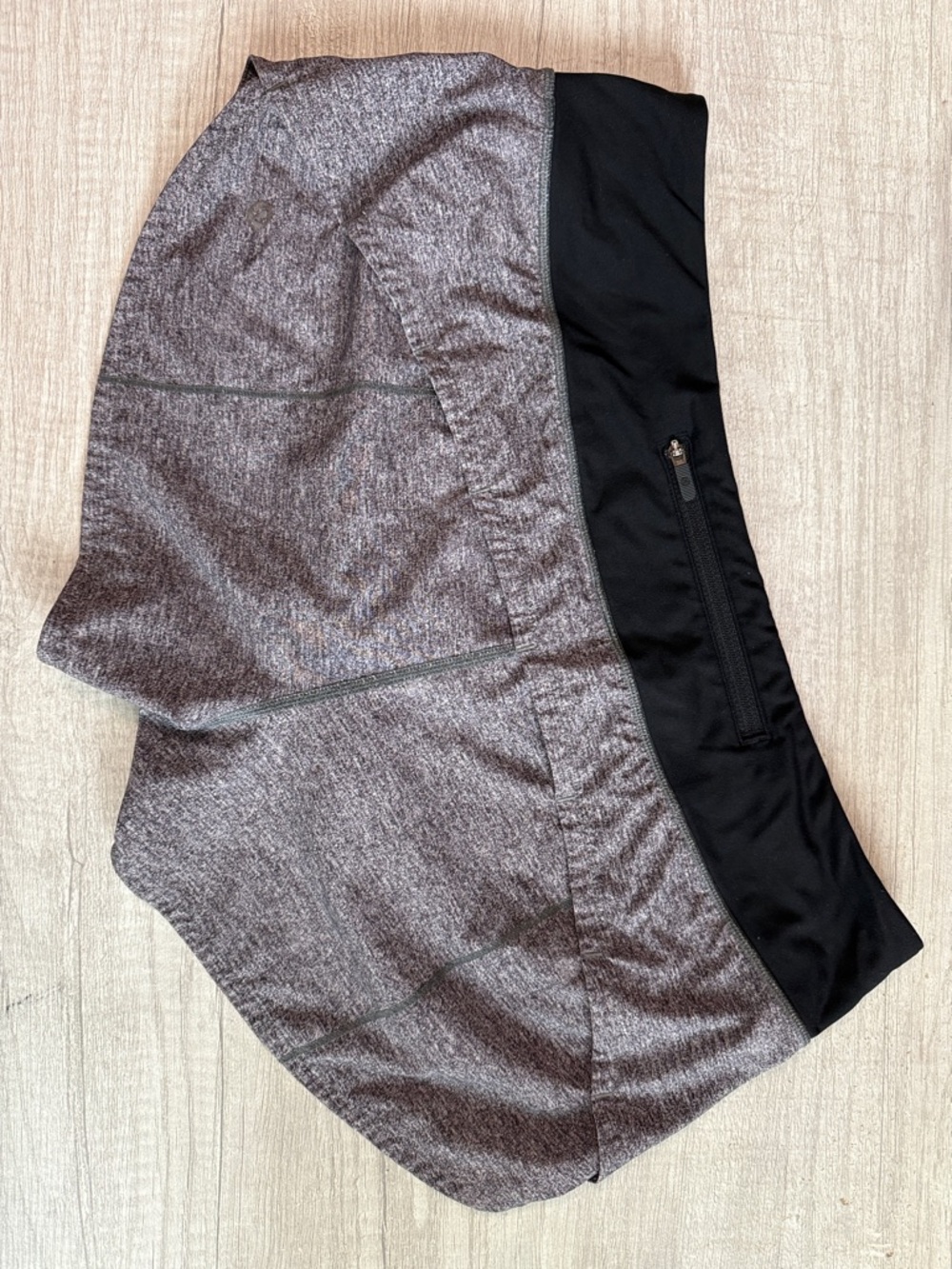 Lululemon Speed Up Heathered Grey Black Running Shorts 8